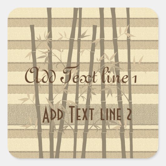 Gold Feestdagen Vibe Vierkante Sticker (Voorkant)