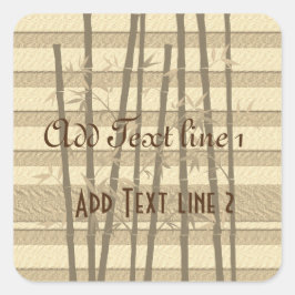 Gold Feestdagen Vibe Vierkante Sticker