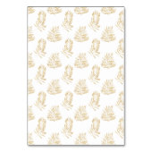 Gold fern leaf Weddenschap bedankt voor de tafelka (Achterkant)