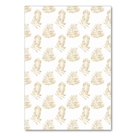 Gold fern leaf Weddenschap bedankt voor de tafelka (Achterkant)