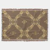 Gold Fern Mosaic Deken (Voorkant)