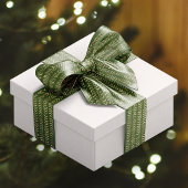 Gold Festive Chevron Pattern over Groen Satijnen Lint