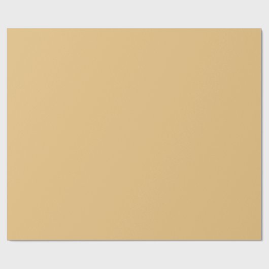 Gold Festive Christmas Solid Color  Cadeaupapier (Vlak)