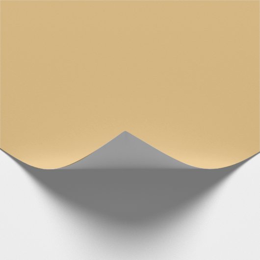 Gold Festive Christmas Solid Color  Cadeaupapier (Hoek)