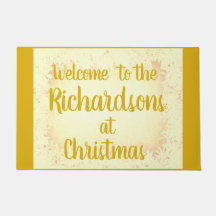 Gold festive frost op maat - Welkom