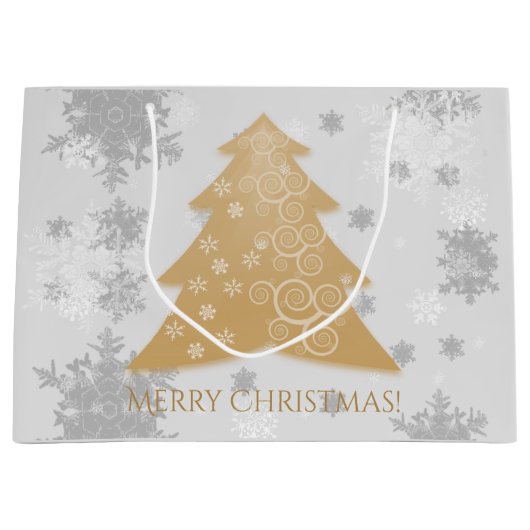Gold Festive-kerstboom - cadeautas (Voorkant)