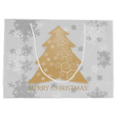 Gold Festive-kerstboom - cadeautas (Achterkant)