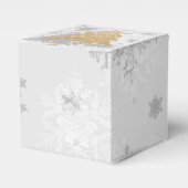 Gold Festive kerstboom voor doos Bedankdoosjes (Voorkant Zijde)