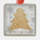 Gold Festive kerstboomkeramisch Ornament (Voorkant)