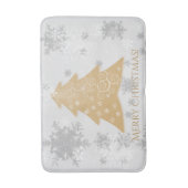 Gold Festive-kerstboomschoen Bath Mat (Voorkant Verticaal)
