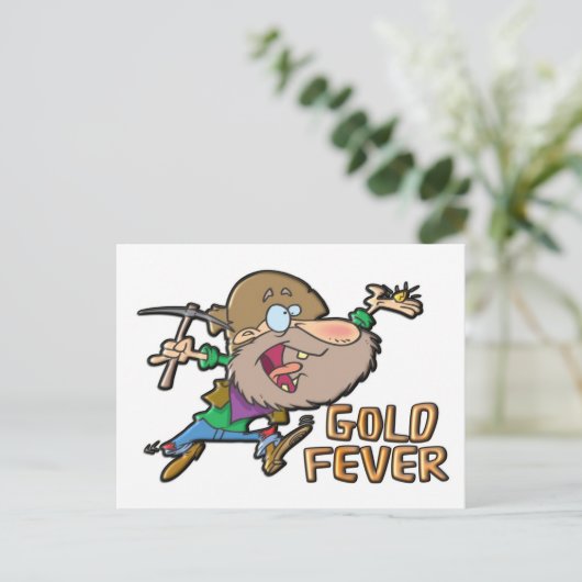 GOLD FEVER BRIEFKAART (Staand voorkant)