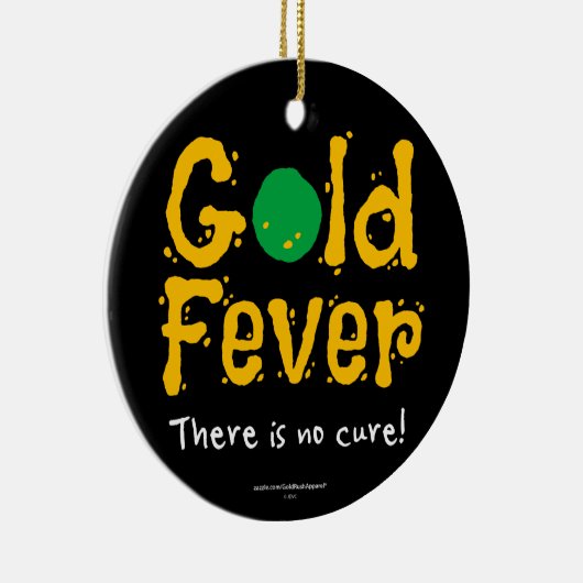 Gold Fever Keramisch Ornament (Rechts)