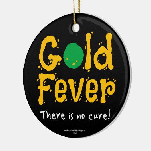 Gold Fever Keramisch Ornament (Links)