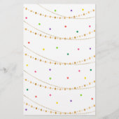 Gold Fiesta Cactus Baby shower Bingo Game (Achterkant)