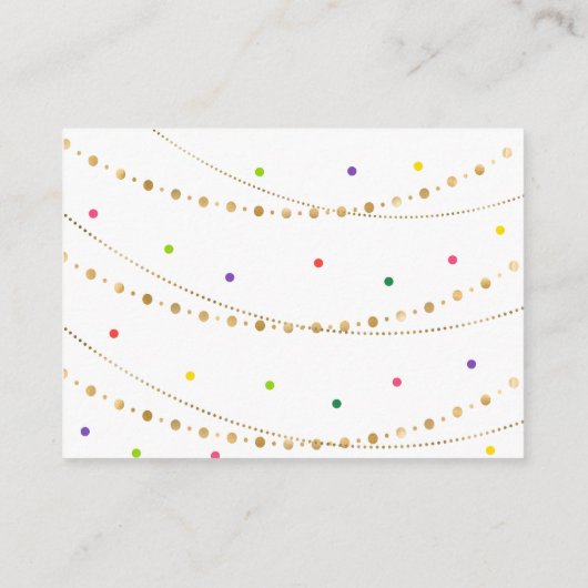 Gold Fiesta Cactus Baby shower Book Request Informatiekaartje (Achterkant)