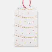 Gold Fiesta Cactus Baby shower Dank u Cadeaulabel (Achterkant)