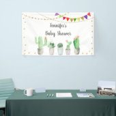 Gold Fiesta Cactus Baby shower Spandoek (Beurs)