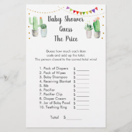 Gold Fiesta Cactus raadt het prijsspel