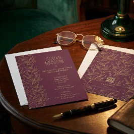 Gold Filigree Art Deco | Fairy Wren 50th Birthday Kaart