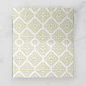 Gold Filigree Blank Plaatskaartje (Binnenkant ongevouwen)