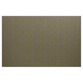 Gold Filigree Flowers & Black Grey Check Pattern Stof (Yard (91,4 cm))
