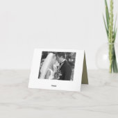 Gold Filigree Foto Hartelijk dank Bedankkaart (Achterkant)