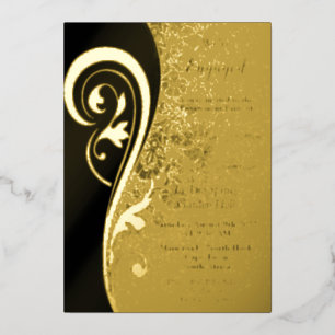 Gold Filigree Inspiration Folie Invitation Folie Uitnodiging