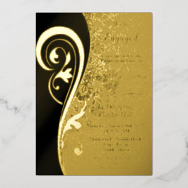 Gold Filigree Inspiration Folie Invitation Folie Uitnodiging