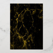 Gold Filigree Inspiration Folie Invitation Folie Uitnodiging (Achterkant)