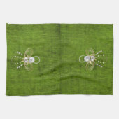 Gold Filigree kerstengel van Joy Green Theedoek (Horizontaal)