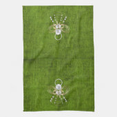 Gold Filigree kerstengel van Joy Green Theedoek (Verticaal)