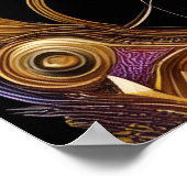 Gold Filigree Lion Poster (Hoek)