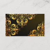 Gold Filigree Visitekaartje (Achterkant)