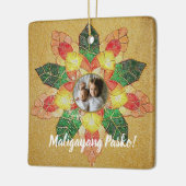 Gold Filipino Parol Style, Filipijnen Keramisch Ornament (Links)