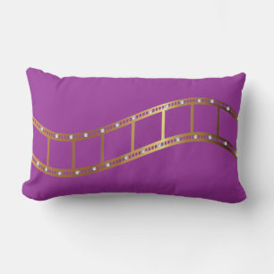 Gold Film Strip met Diamonds Pillow Kussen
