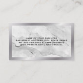 Gold Financial Chart Logo | Marmer | Metaal Visitekaartje (Achterkant)