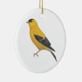 Gold Finch Keramisch Ornament (Rechts)
