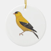 Gold Finch Keramisch Ornament (Voorkant)