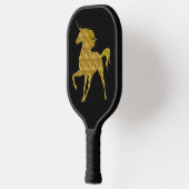 Gold Fire Unicorn Pickleball Paddle (Links)
