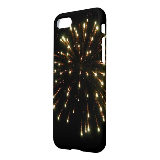 Gold Fireworks Burst iPhone Hoesje (Achterkant links)