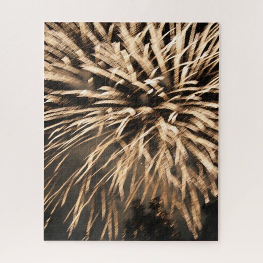 Gold Fireworks Explosion Legpuzzel (Verticaal)