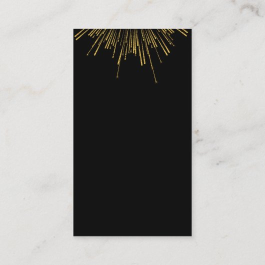 Gold Fireworks Visitekaartje (Achterkant)
