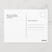 Gold First Communication Photo Invitation Briefkaart (Achterkant)