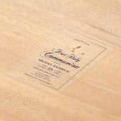 Gold First Community Elegant Invitation Acryl Uitnodigingen (Laagn)