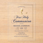Gold First Community Elegant Invitation Acryl Uitnodigingen (Voorkant)