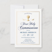 Gold First Community Elegant Invitation Kaart (Voorkant)