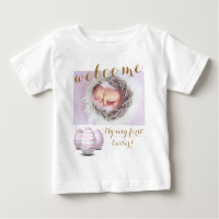 Gold First Easter Eggs Welkom Foto Baby Announce