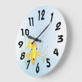 Gold Fish Bowl-klok Grote Klok (Hoek)