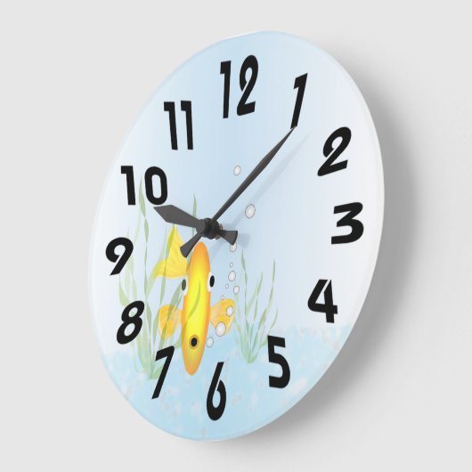 Gold Fish Bowl-klok Grote Klok (Hoek)