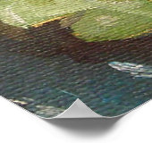 Gold Fish Koi Pond Water Lilie Poster (Hoek)